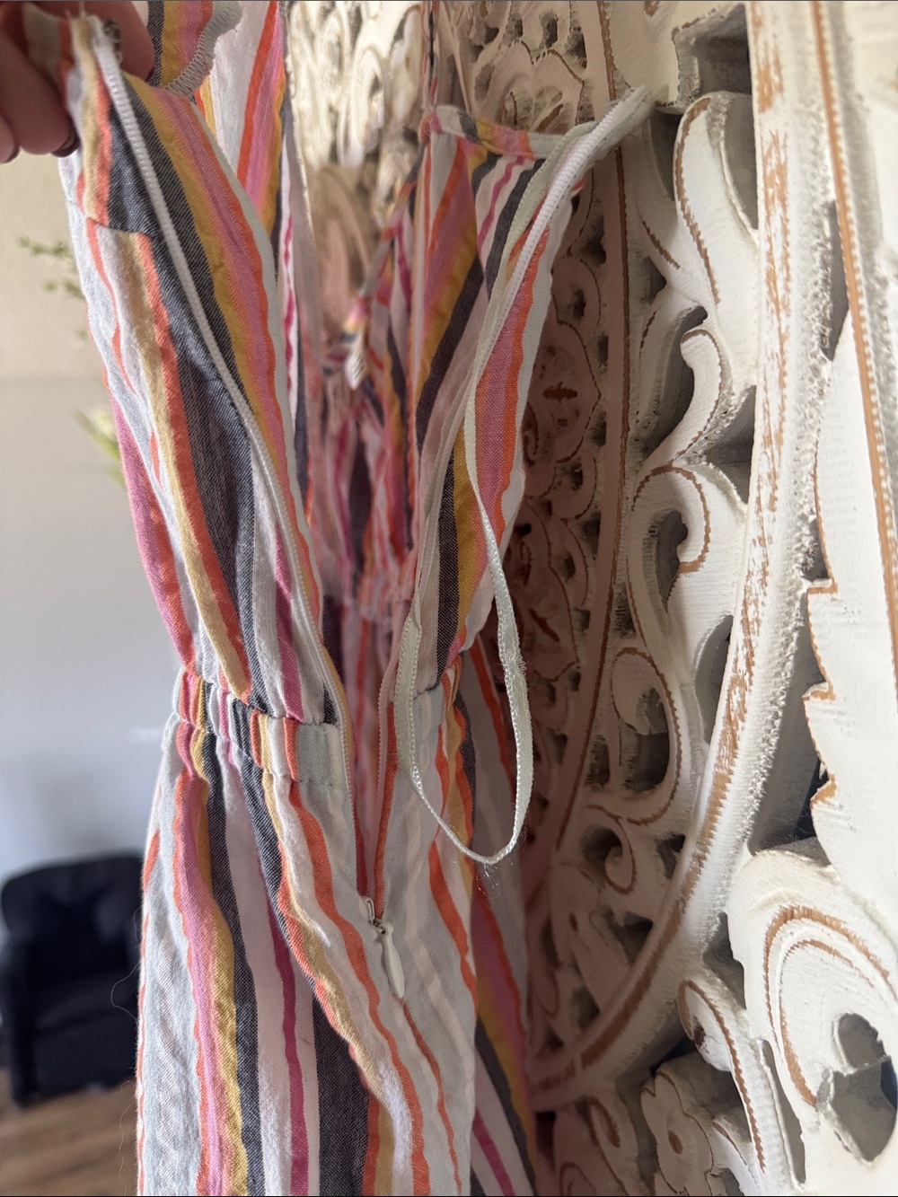 Roxy Multicolor Striped Spaghetti-Strap Romper - Picture 12 of 15